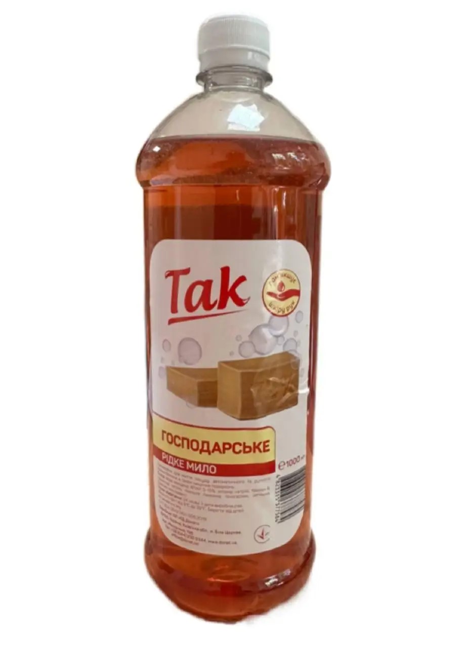 Рідке мило Господарське ТАК, 1000мл, DONAT